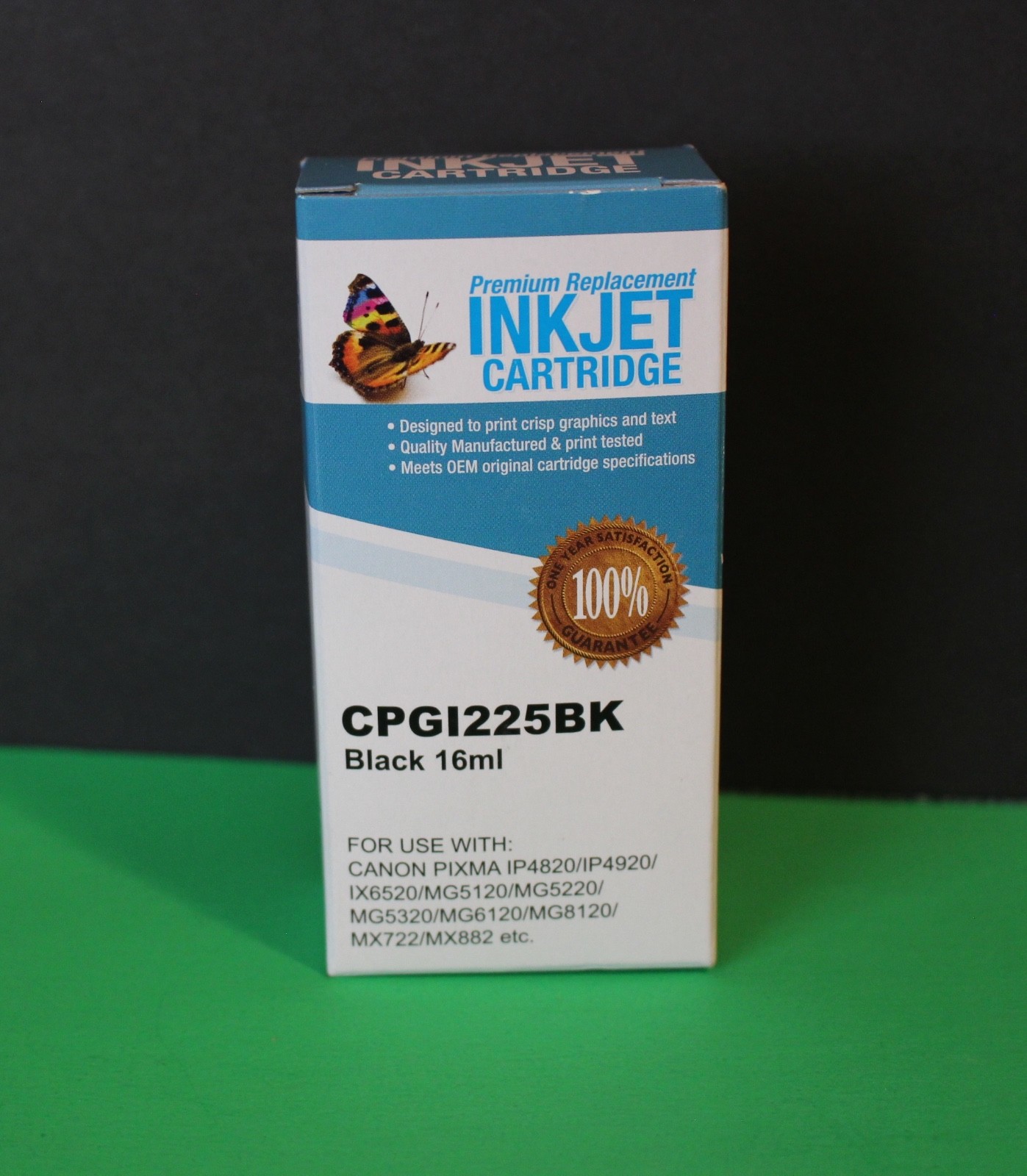 CANON PIXMA CPGI225BK BLACK 16ML INK JET REPLACEMENT CARTRIDGE FACTORY SEALED