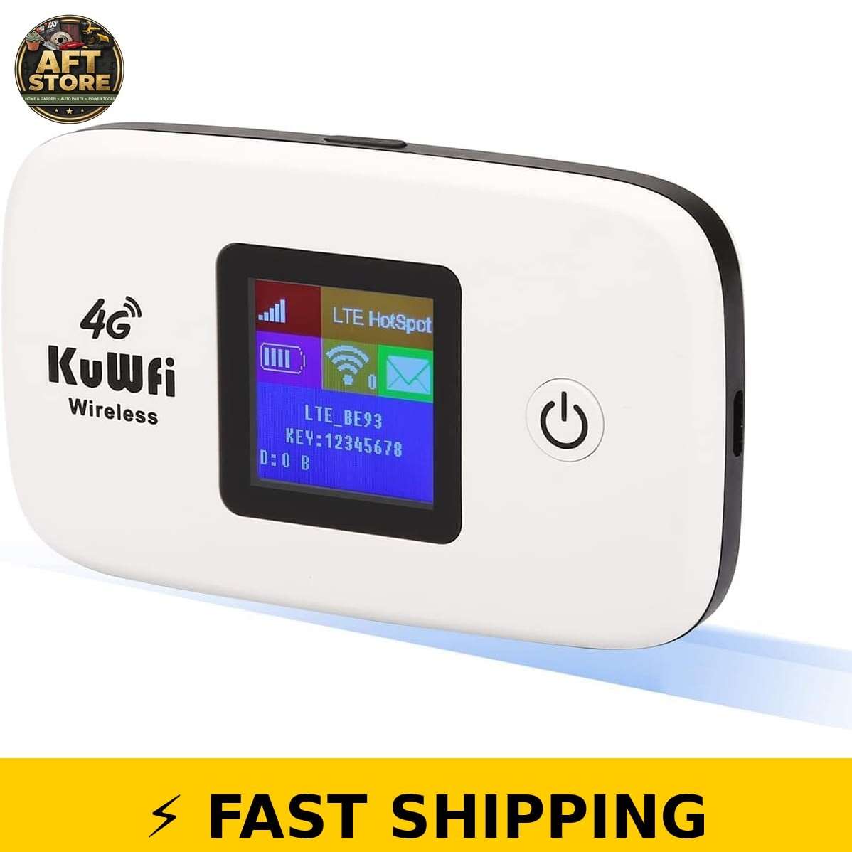 KuWFi 4G LTE Mobile WiFi Hotspot Router with SIM Card Slot