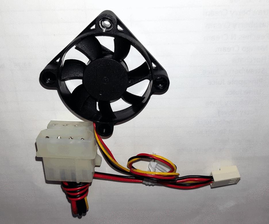 Evercool FAN4ATOM_2LP 40x40x10mm ATOM CPU Ball Bearing Fan w 3PIN + Molex Power