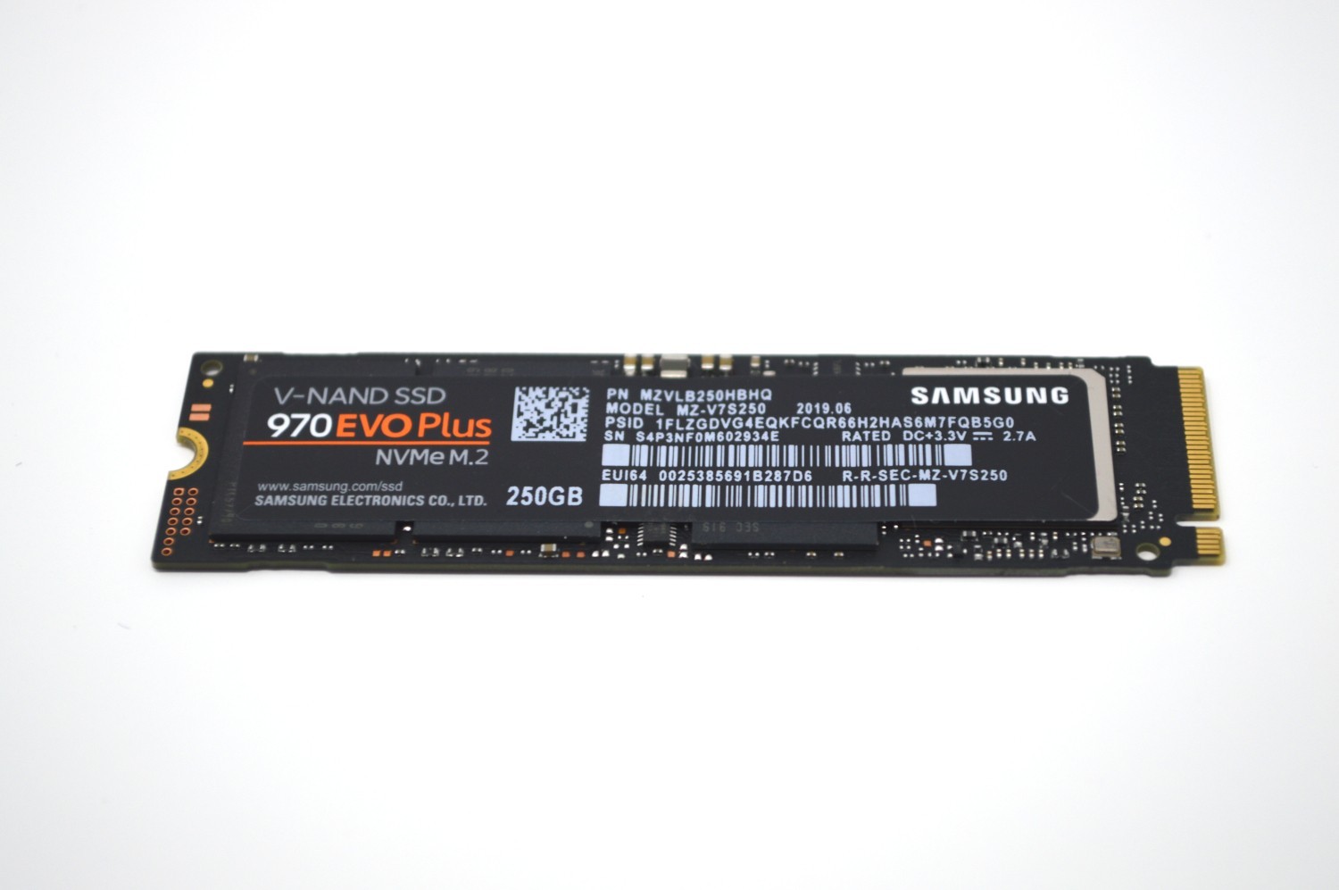 Samsung 970 EVO PLUS | 250GB | M.2 NVMe SSD | 2280