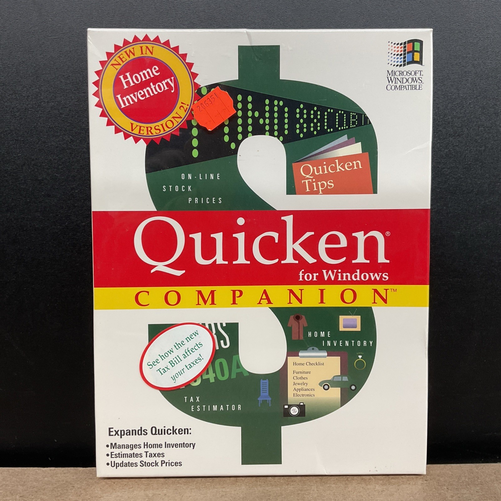Intuit Quicken Companion Version 2.0 For Windows 3.5” Disks Factory Sealed