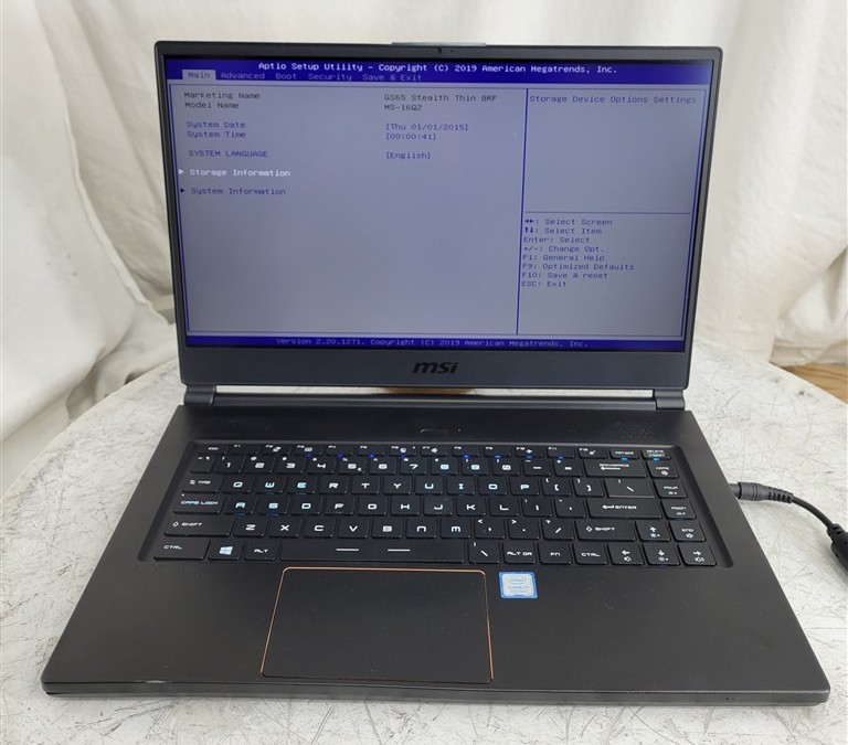 MSI GS65 Stealth Thin MS-16Q2 Laptop Intel Core I7-8750H 32GB SEE NOTES