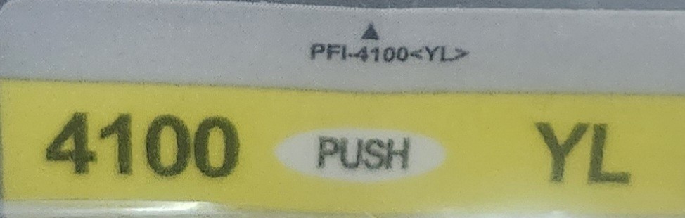 Canon Pro 1100  PFI-4100 YL Yellow Brand New replacement Ink Cartridge  PFI-4100