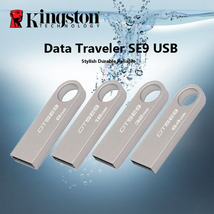 Kingston UDisk DTSE9 Silver&Gold 2GB-512GB USB2.0 Flash Drive Memory Stick a lot