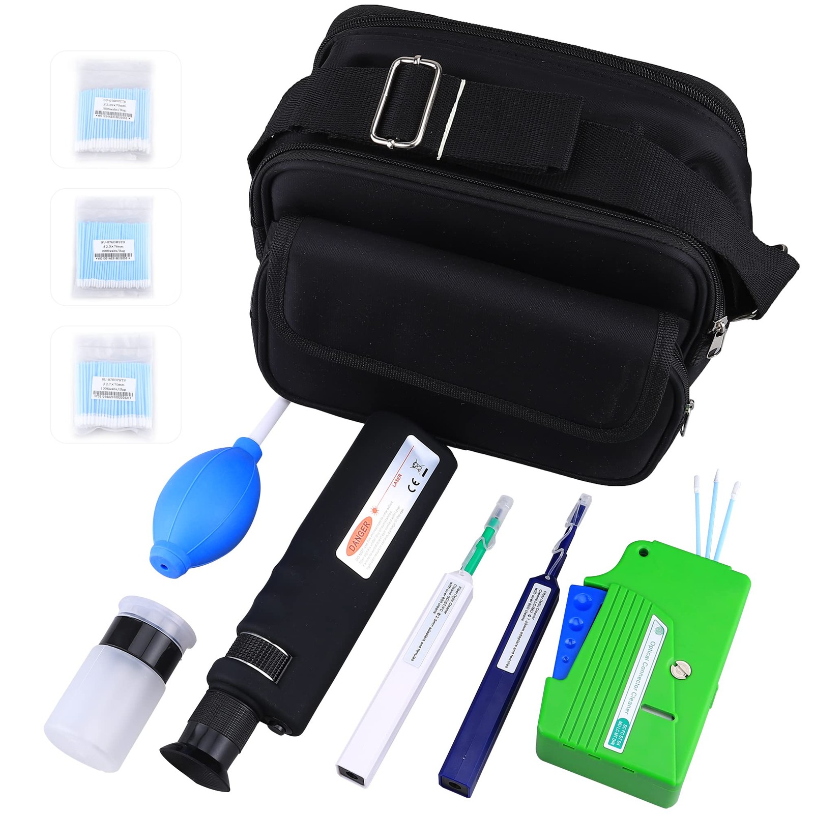 FTTH Fiber Optics Cleaning Kit with Fiber Cleaning Cassette for FC SC ST LC M...