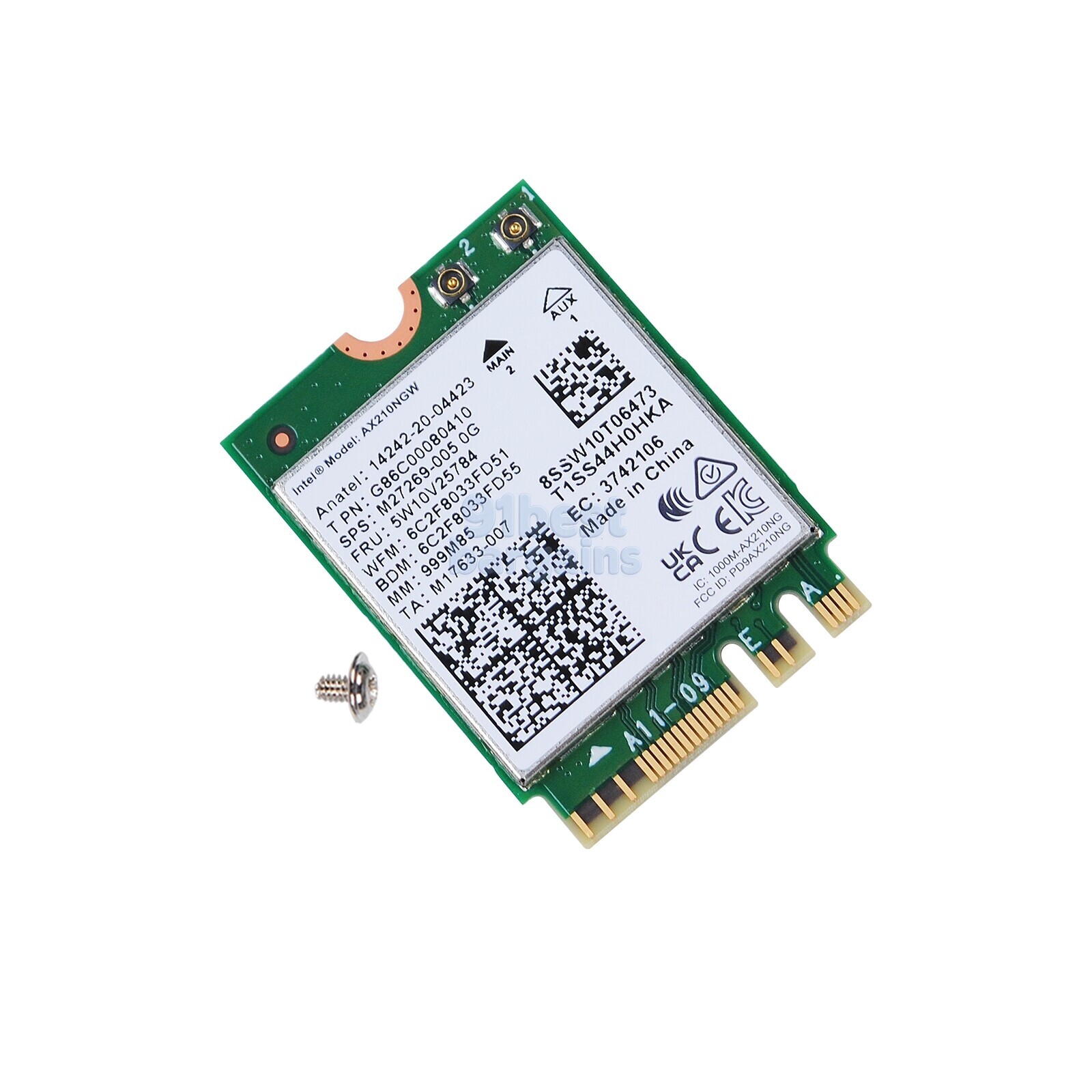 PCIE Wifi Cable Antenna kit Bluetooth Card For DELL OptiPlex T3240 7080 7090 MFF