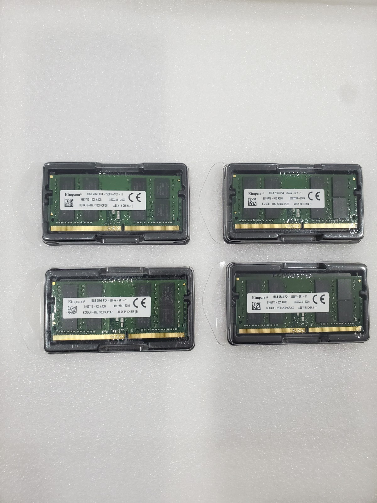 Kingston 64GB (4X16GB) 2Rx8 PC4 2666v Laptop RAM Memory