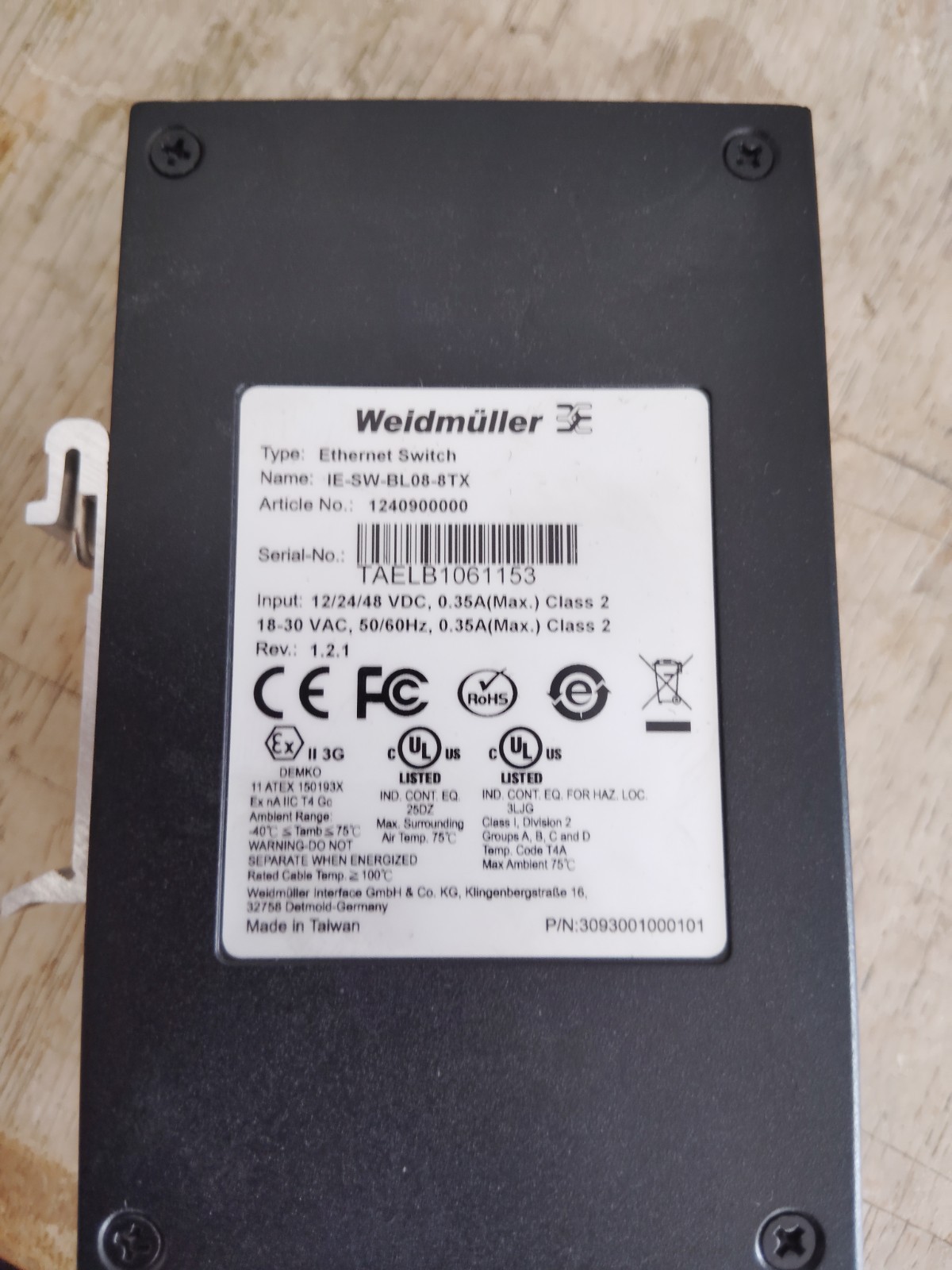 Weldmuller Ethernet Switch