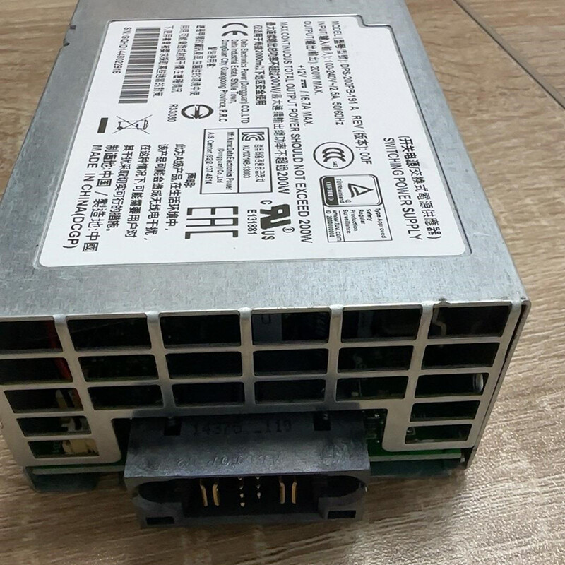 1PC For DELL N3024 N3048 Server Power Supply 200W DPS-200PB-191 A 0NMPRY Test OK