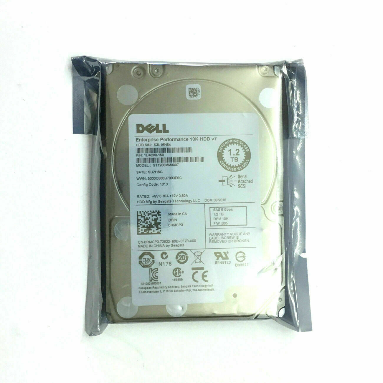 new DELL 0RMCP3 1.2TB 10K 2.5‘’ 6Gbps SAS ENT HDD ST1200MM0007 Hard Drive