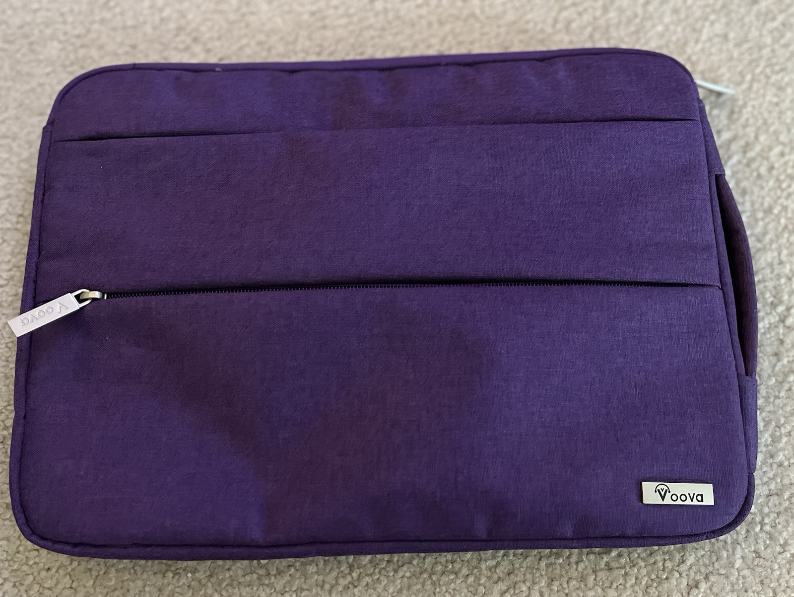 Voova Purple Laptop MacBook Air Or Chromebook Case Bag Pockets New