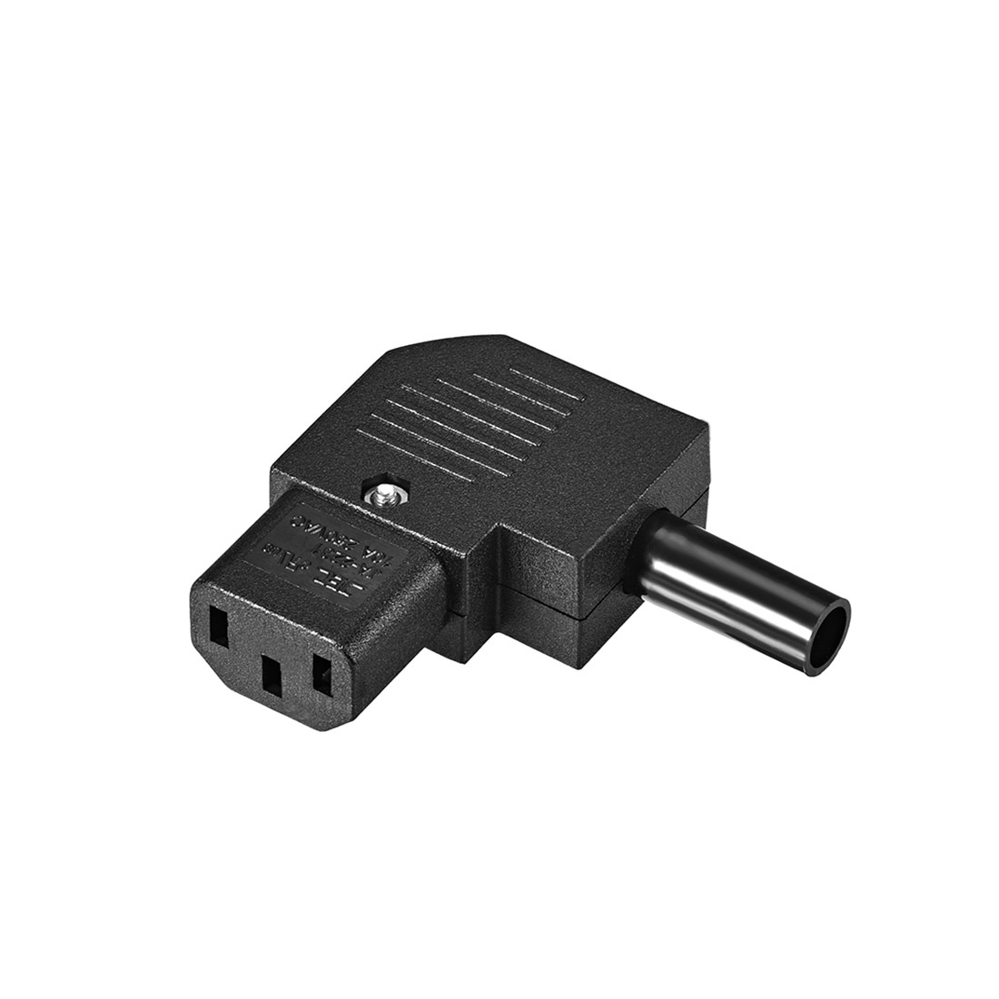 AC110-250V 10A Female IEC320 C13 Power Socket Adapter Connector Right Angle