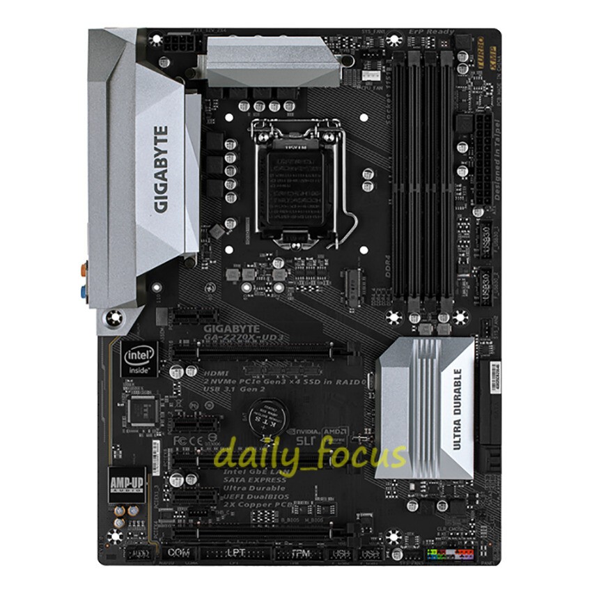 Gigabyte GA-Z270X-UD3 Motherboard LGA 1151 Intel Z270 DDR4 DIMM USB3.1 ATX