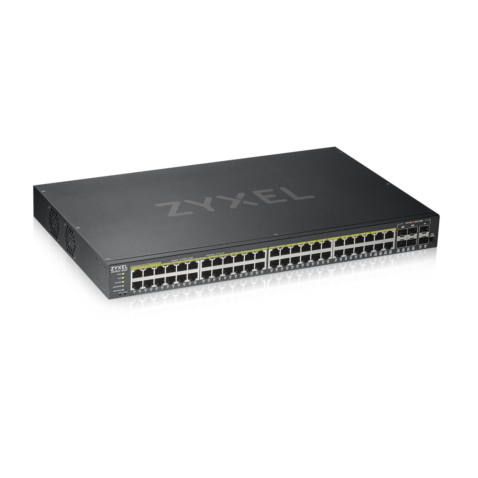 Zyxel 48 Port Network Ethernet Switch | Smart Managed PoE+ | GS1920-48HPV2