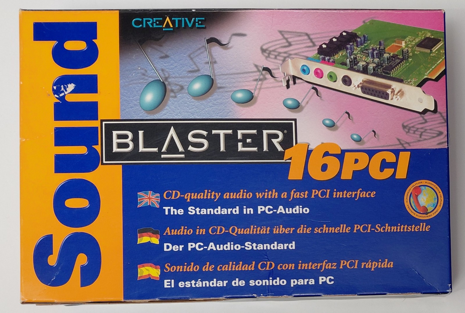 Creative Sound Blaster 16 PCI Sound Card (CT4740, Retro, 1999, Original Box, Boxed)