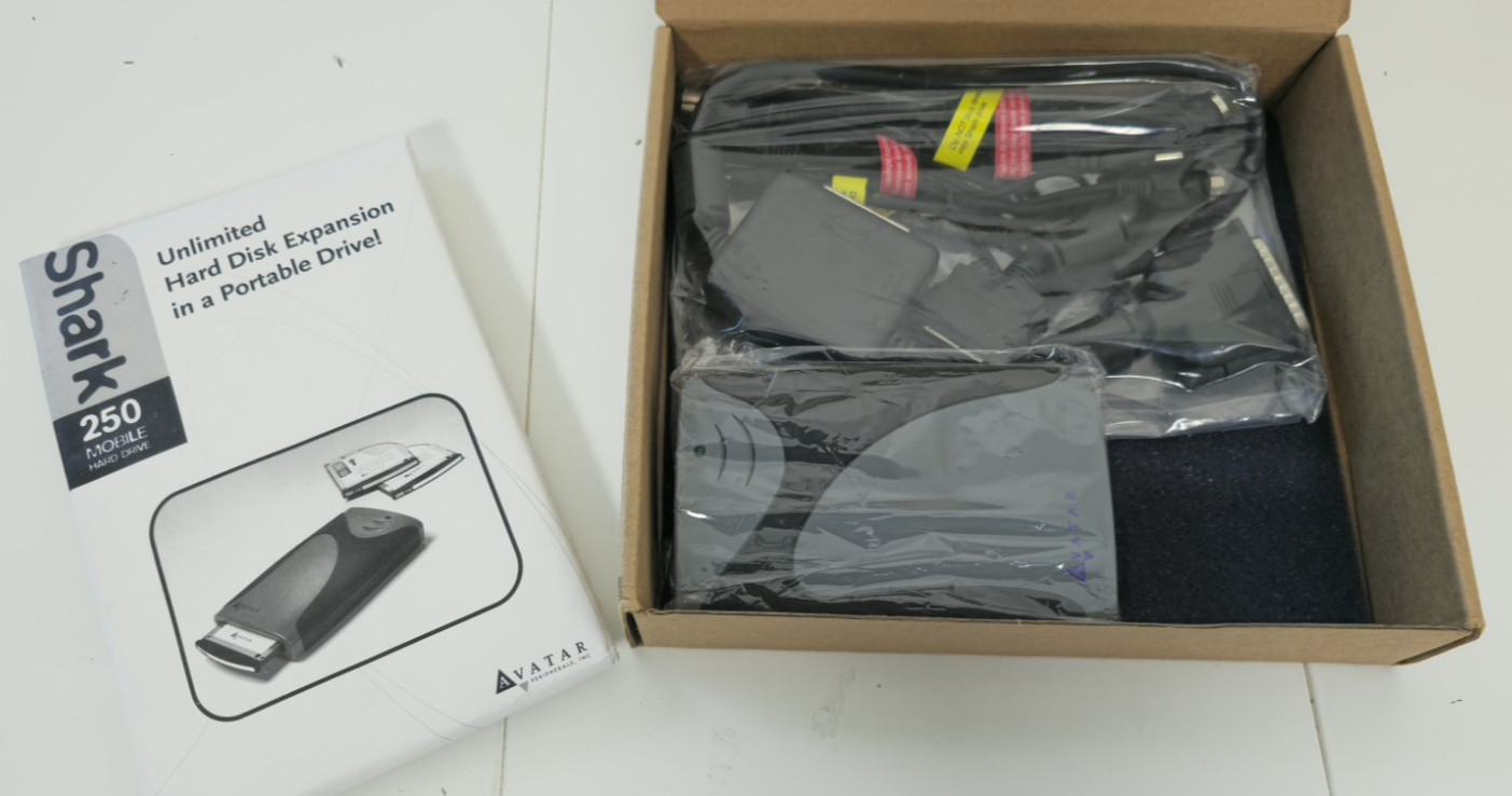 Avatar Shark PortableExternal Hard Drive Storage AR-2250SP PC parallel port-J2.2