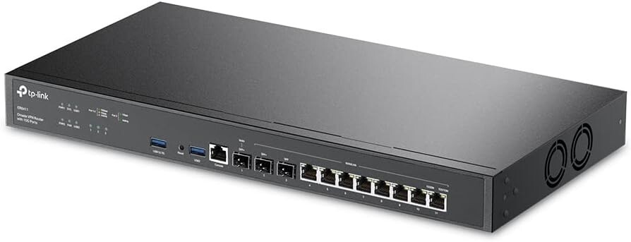 TP-Link ER8411 Enterprise Wired 10G VPN Router Up to 10 WAN Ports SPI Firewall