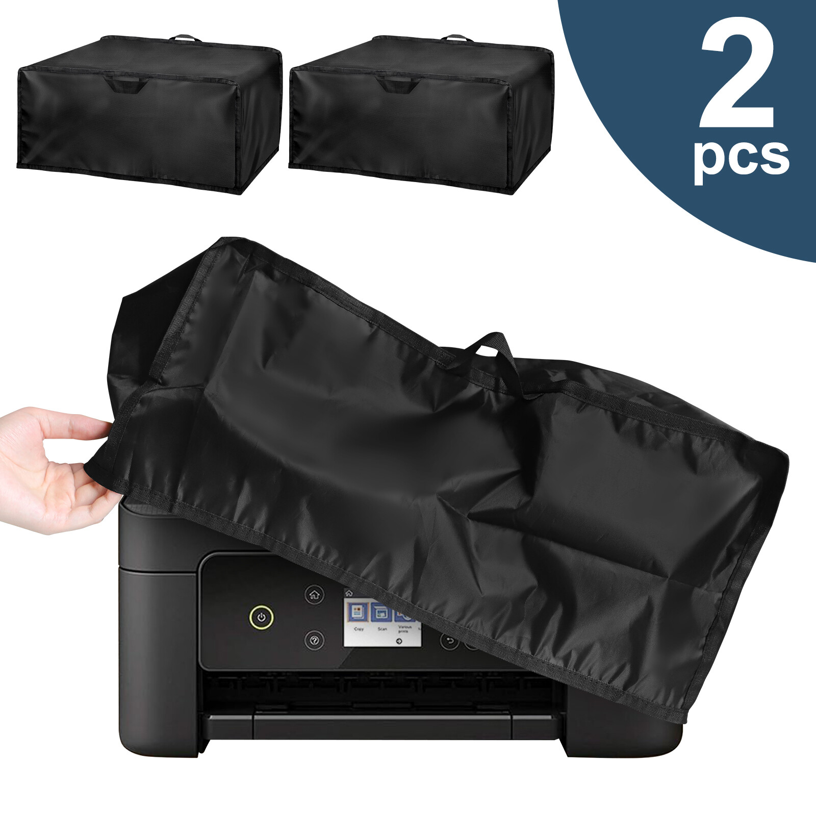 2X Durable Printer Dust Cover Waterproof Protective Case for Home Office w/ Bag