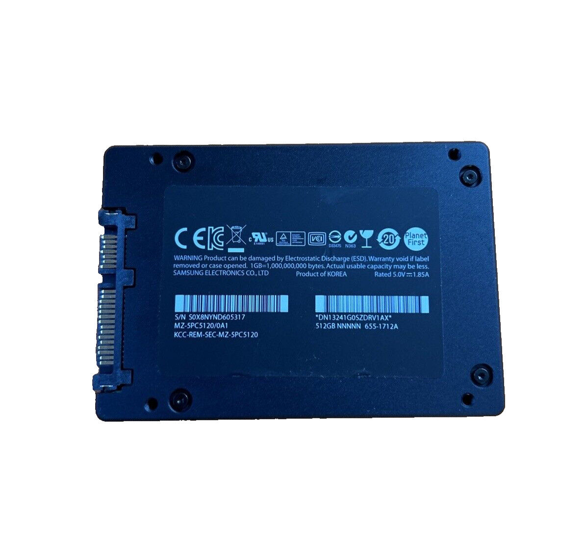 GENUINE APPLE SAMSUNG MZ-5PC5120/0A1 ~512GB~ 2.5" SATA SSD (*)