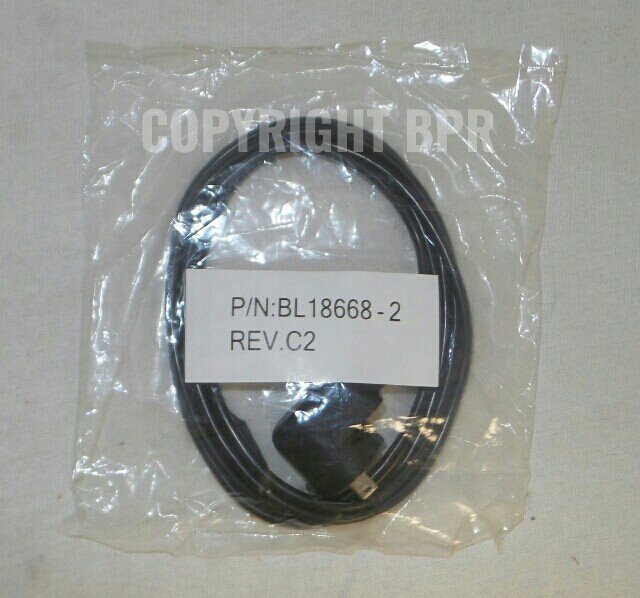 Zebra RW Series Right Angle USB Cable P/N: AK18698-2 / BL18668-2