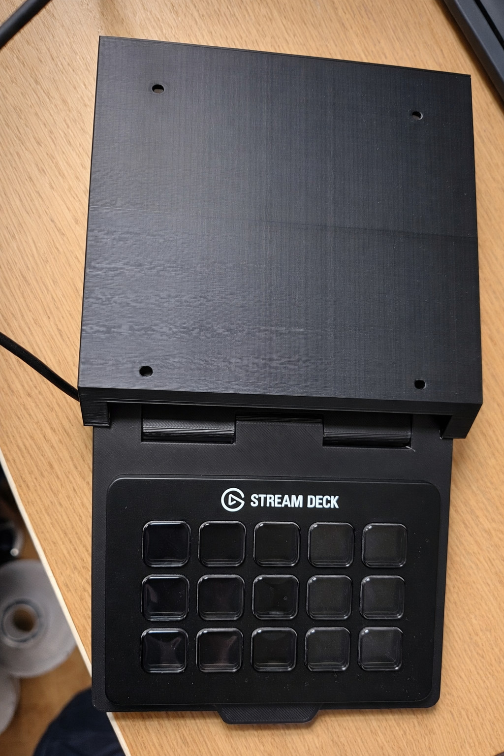 Sliding Under Desk Mount for Elgato Stream Deck MK2 (15-Key) – Clean Setup