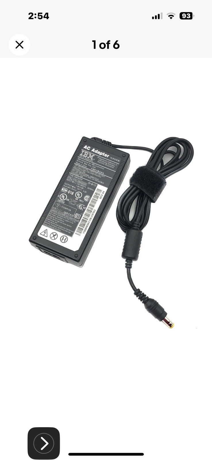 Genuine Lenovo IBM 92P1020 92P1021 92P1024 AC/DC Adapter 16V 4.5A 72W Charger