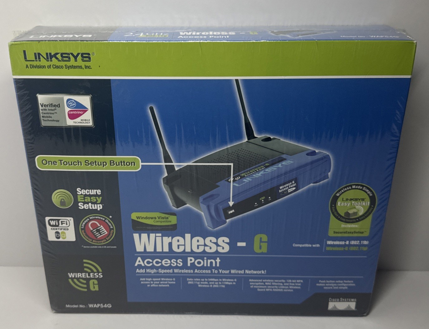 Linksys WRT54G v8 Wireless Broadband 2.4GHz 4-Port Router *NEW*