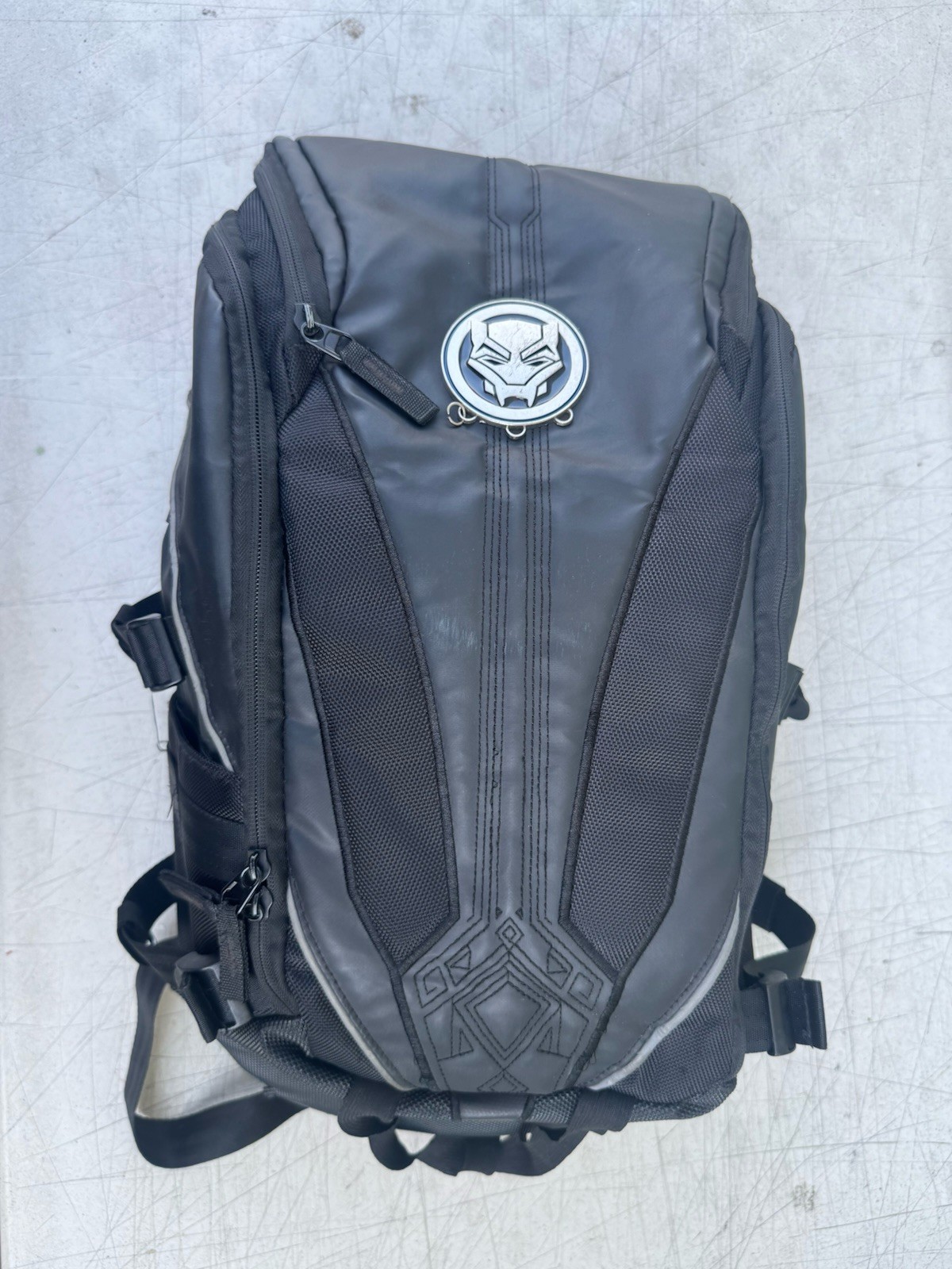 Bioworld Marvel Black Panther Mixed Material Laptop Backpack USED