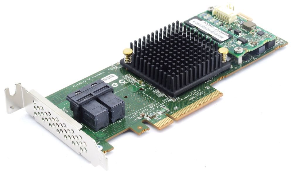 Adaptec ASR-7805 1G 6Gbps Low Profile SAS SATA RAID Controller PCIe x8 1GB Cache