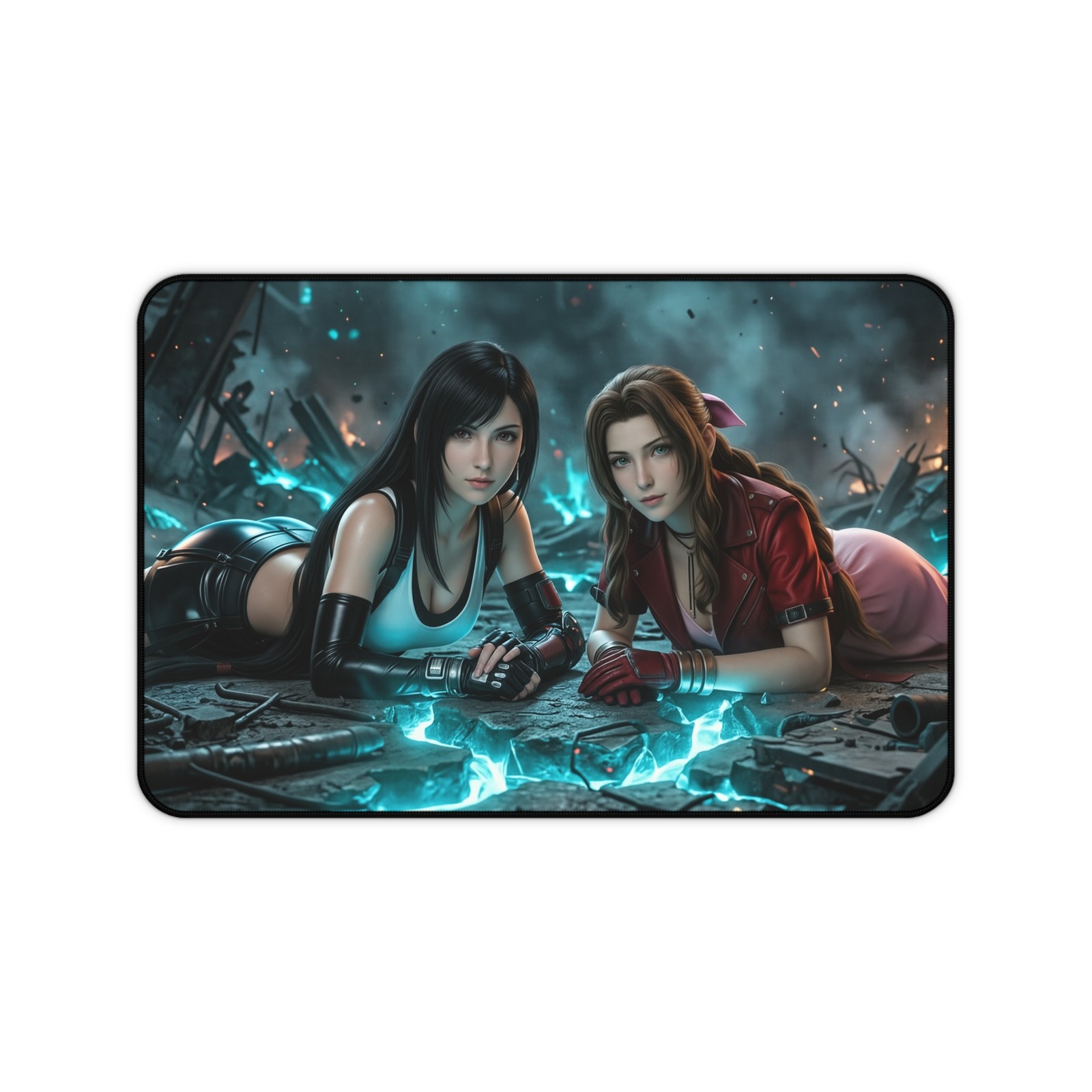 Tifa Aerith Mouse Pad, Final Fantasy Desk Mat, Gaming Pad XL