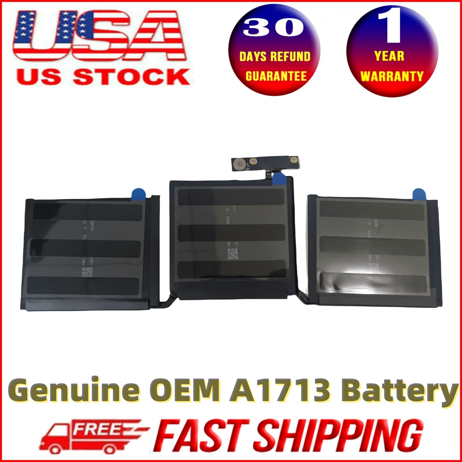 Genuine OEM A1713 Battery for Apple MacBook Pro 13'' A1708 Late 2016 Mid 2017