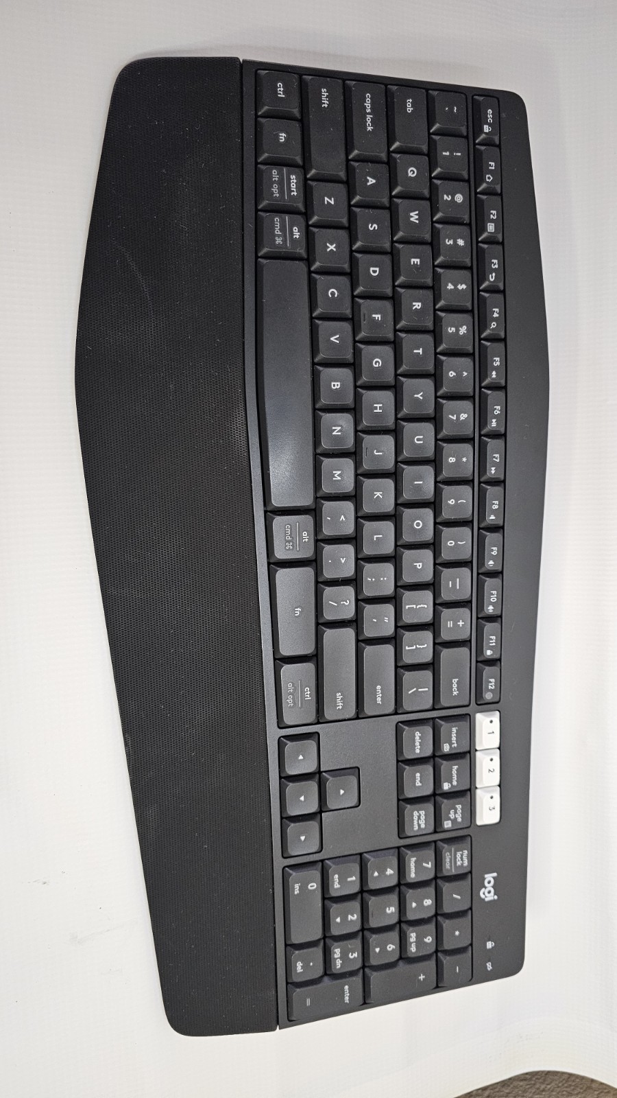 Logitech K850 Keyboard Wireless Bluetooth Keyboard Only Tested Working