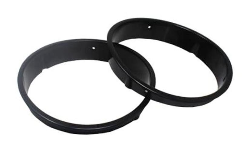 JSP Manufacturing Pair Headlight Bezel Cover for Jeep Wrangler TJ 1997-2006