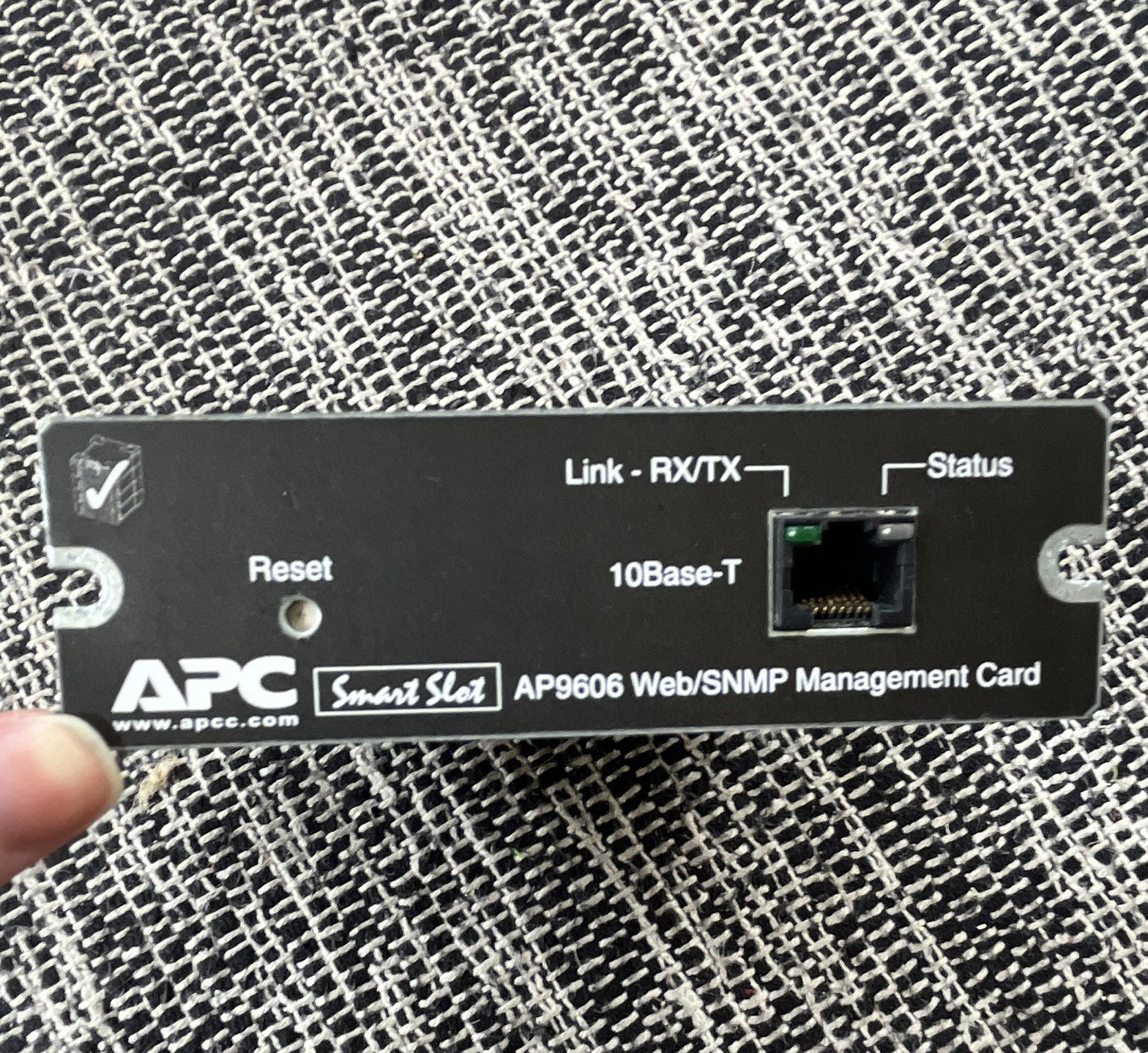 APC SmartSlot AP9606 Web/SNMP UPS Management Card RJ-45 10Base-T