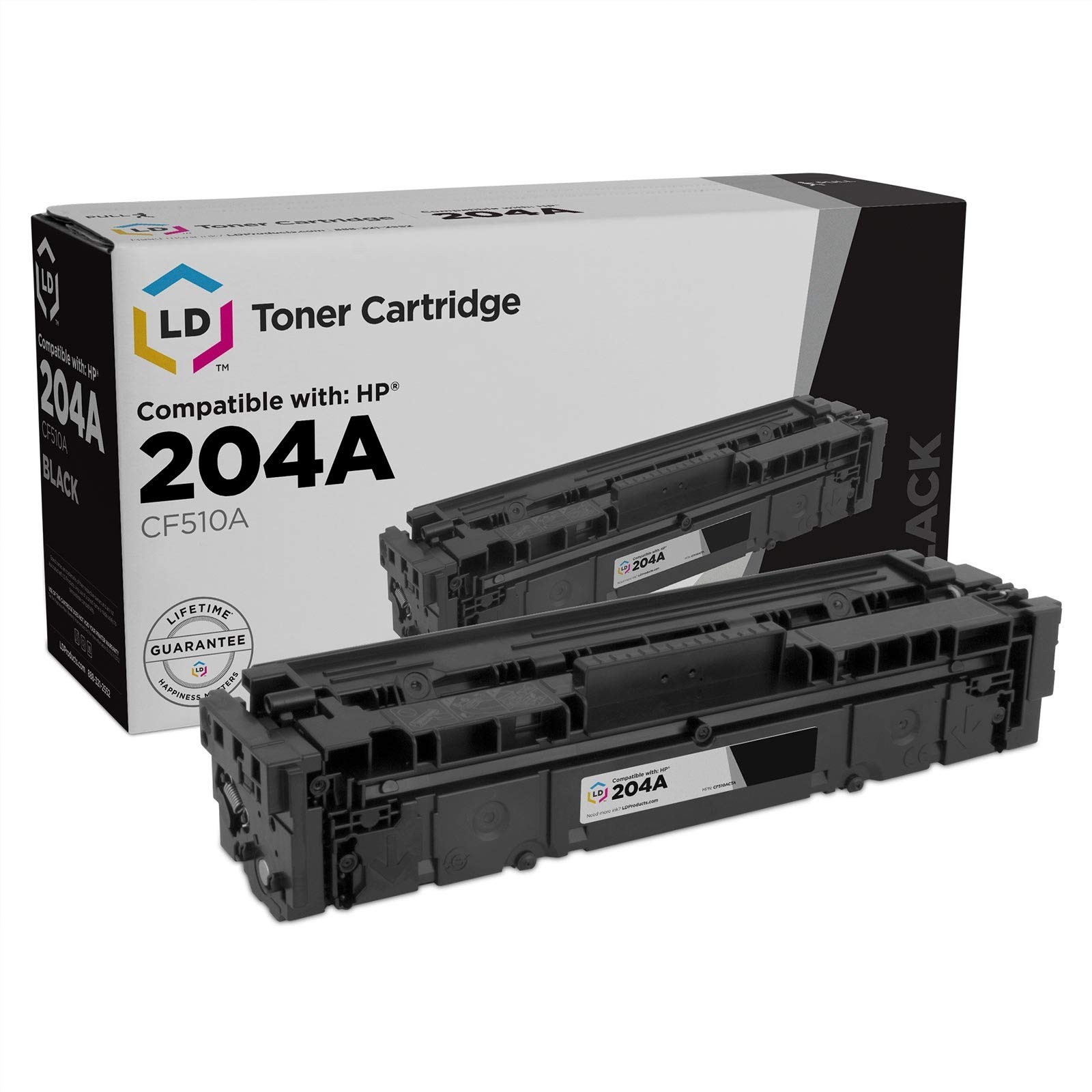 LD Products Compatible Toner Cartridge Replacement for HP 204A CF510A (Black)