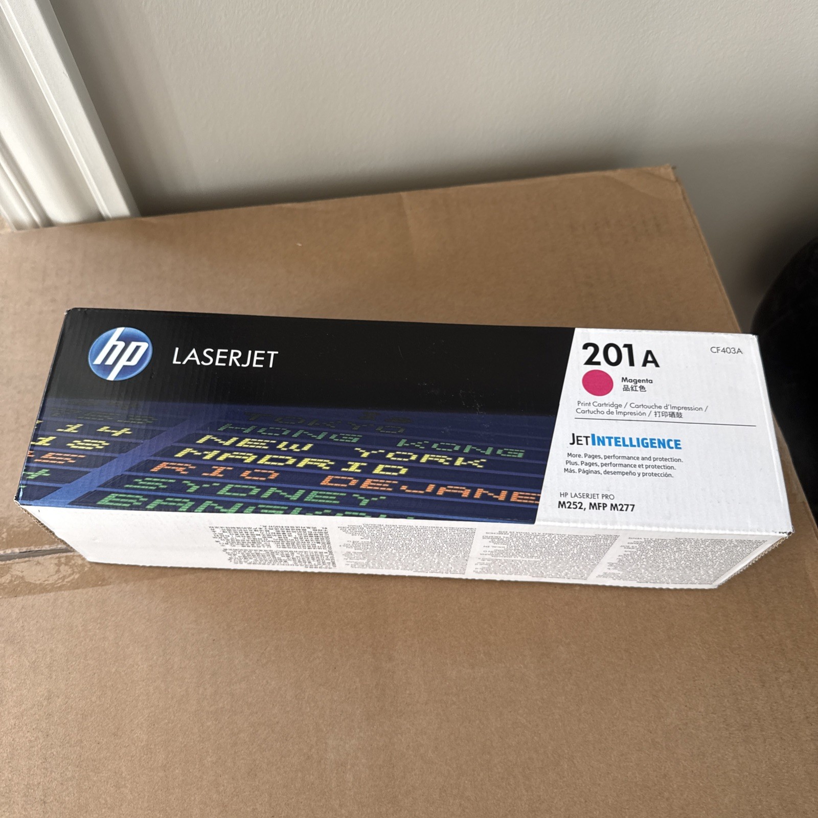 New Open Box CF403A High Yield Magenta Original LaserJet Toner Cartridge, 