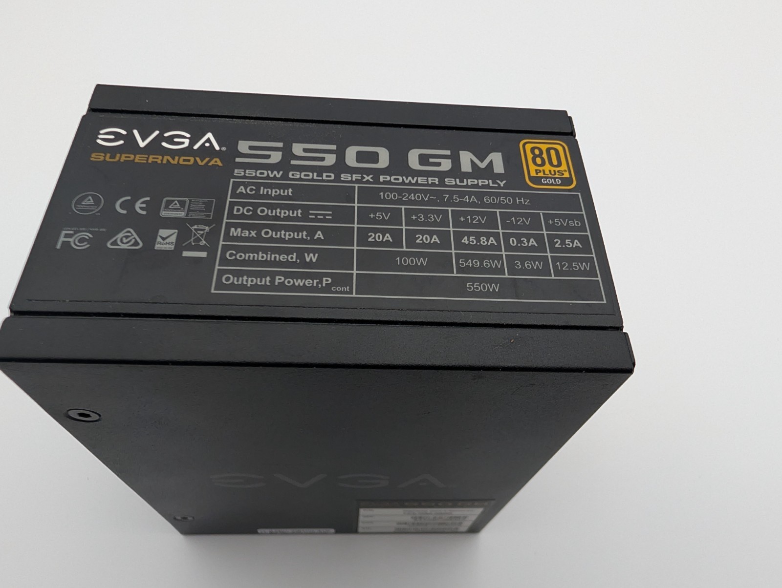 Evga 550w Supernova GM PSU SFX Power Supply 80 Plus Gold Fully Modular PSU ONLY