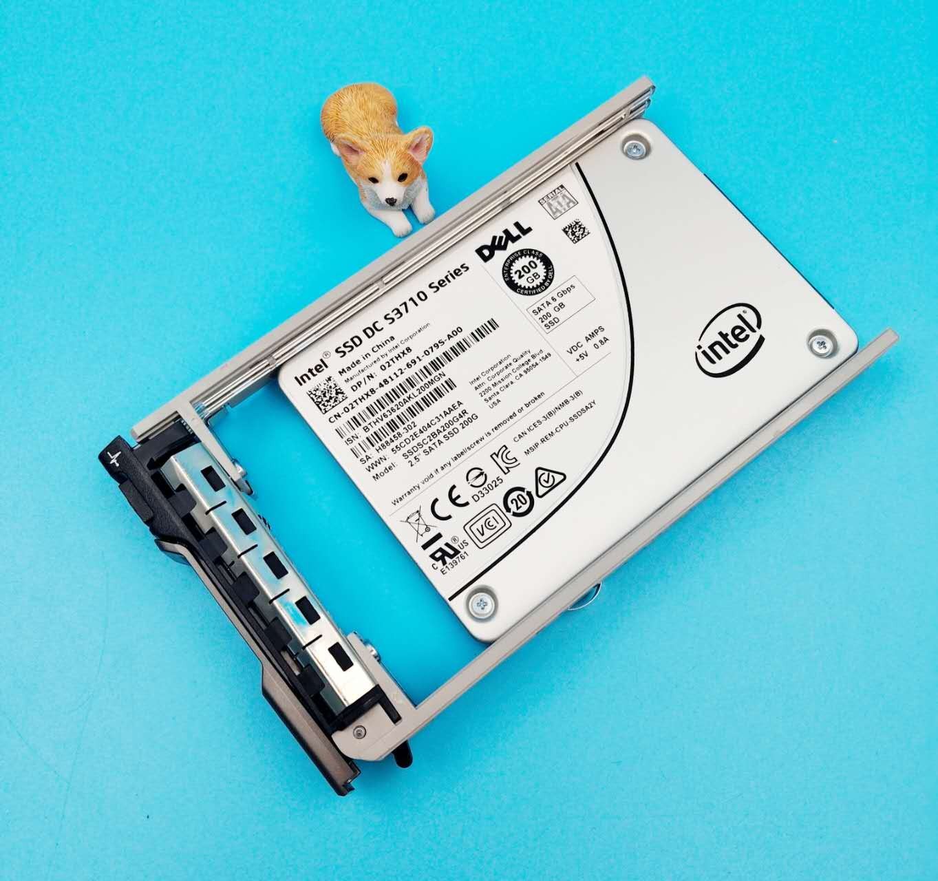 2THX8 02THX8 SSDSC2BA200G4R DELL 200GB 6G 2.5" SATA SOLID STATE DRIVE W/G13 TRAY