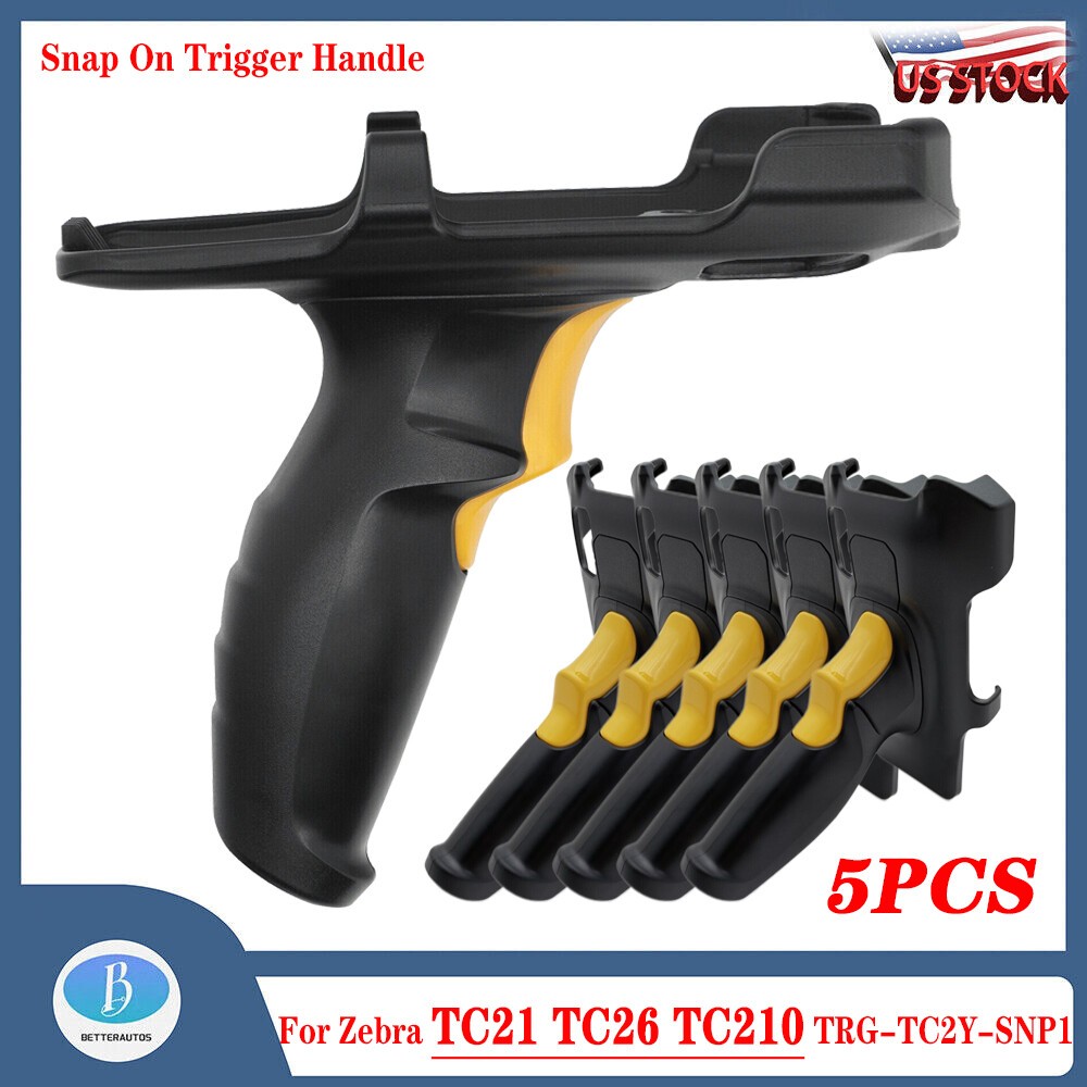 5PCS TRG-TC2Y-SNP1 Snap On Trigger Handle For Zebra TC21 TC26 TC210 Scanner