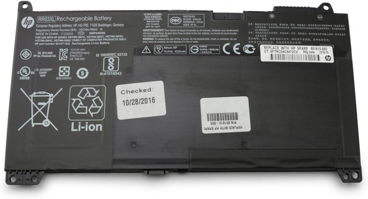 HP 851610-855 - 93% 48 Wh Original Battery