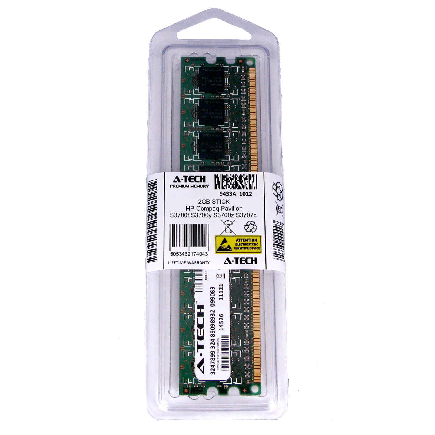 2GB DIMM HP Compaq Pavilion S3700f S3700y S3700z S3707c S3710la Ram Memory