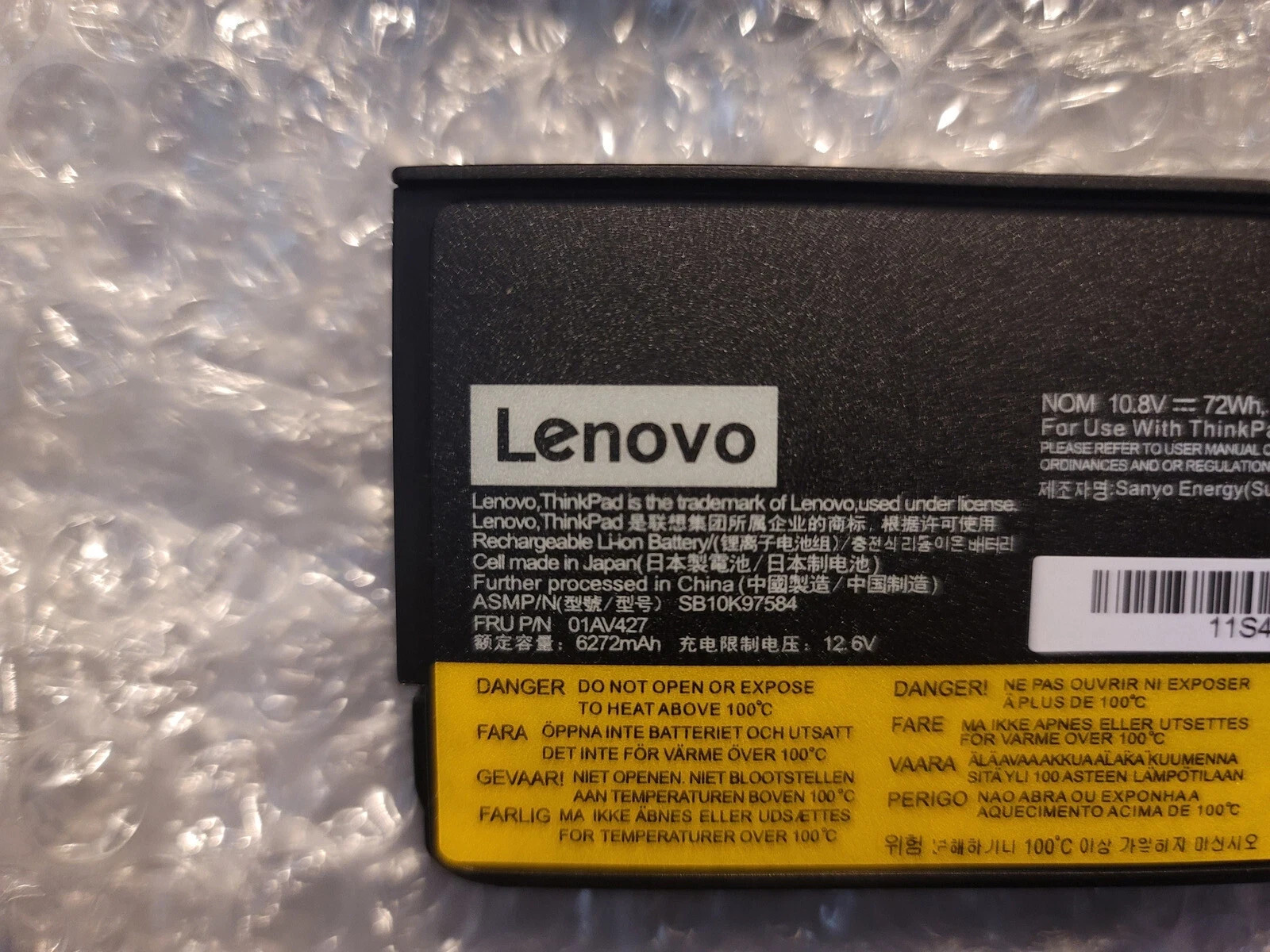 Genuine 61++ 72Wh 01AV427 Battery for Lenovo ThinkPad T470 T570 T580 01AV492 NEW