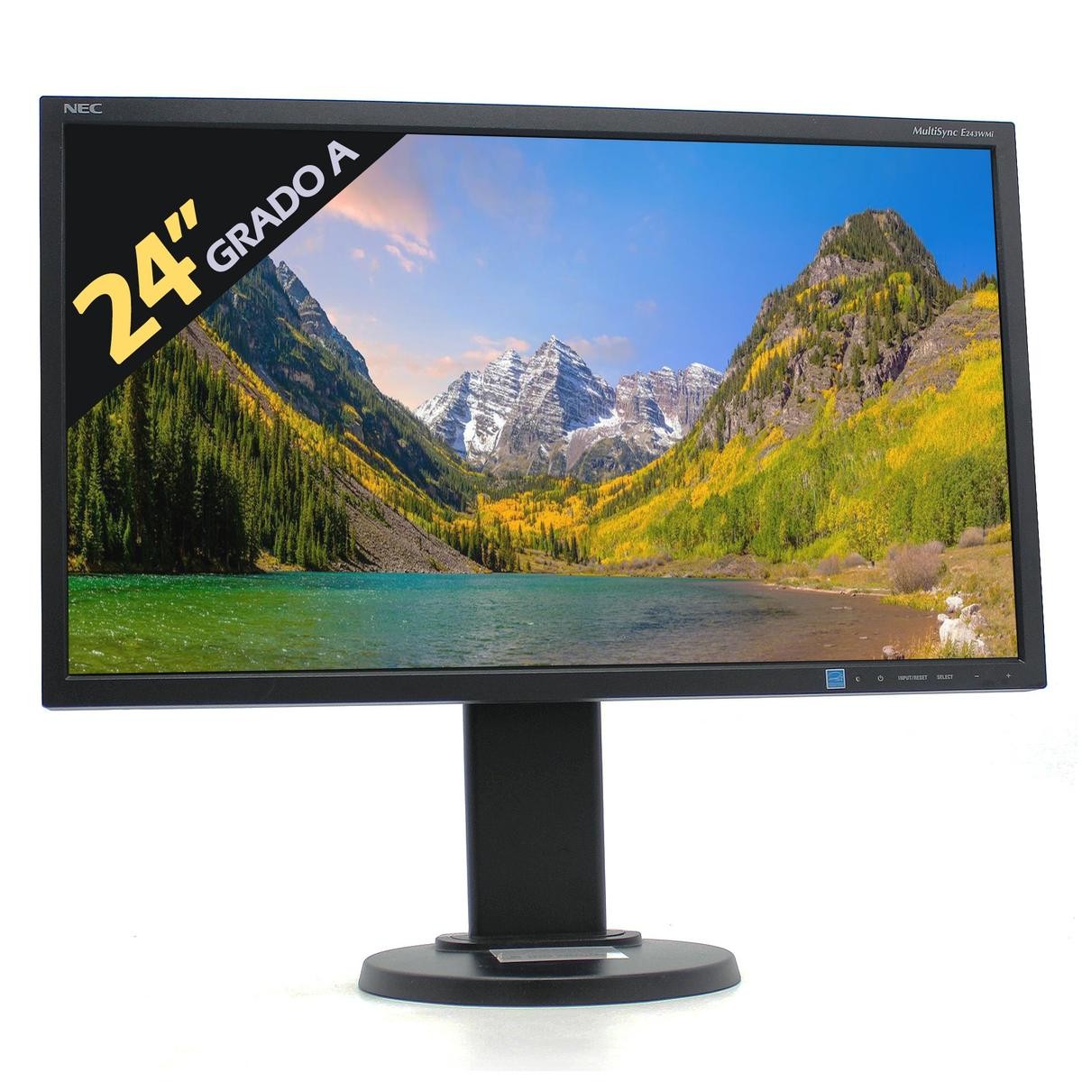 Nec E243Wmi-Bk Monitor Screen Display Lcd 24" Fhd 16:9 Dvi Vga Dp Computer Pc