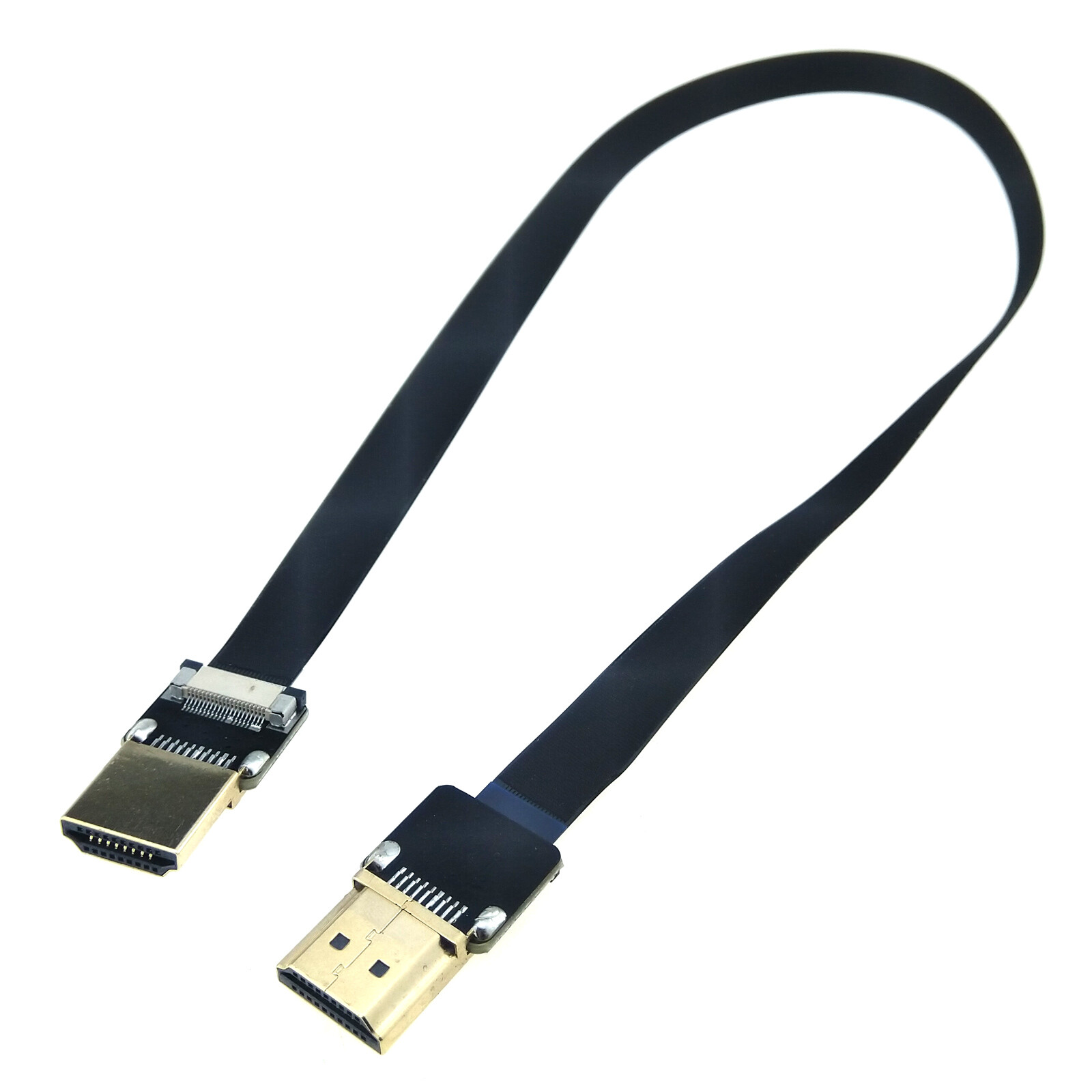 40cm 4K HDMI Flex Cable Flat Connector Microscope Drone Camera LCD Male Wire UHD