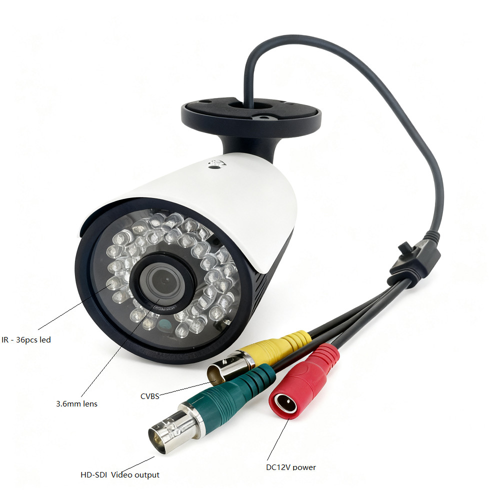  CCTV Panasonic Sensor HD-SDI Full 2.0MP 1080P Waterproof Outdoor SDI  IR Camera