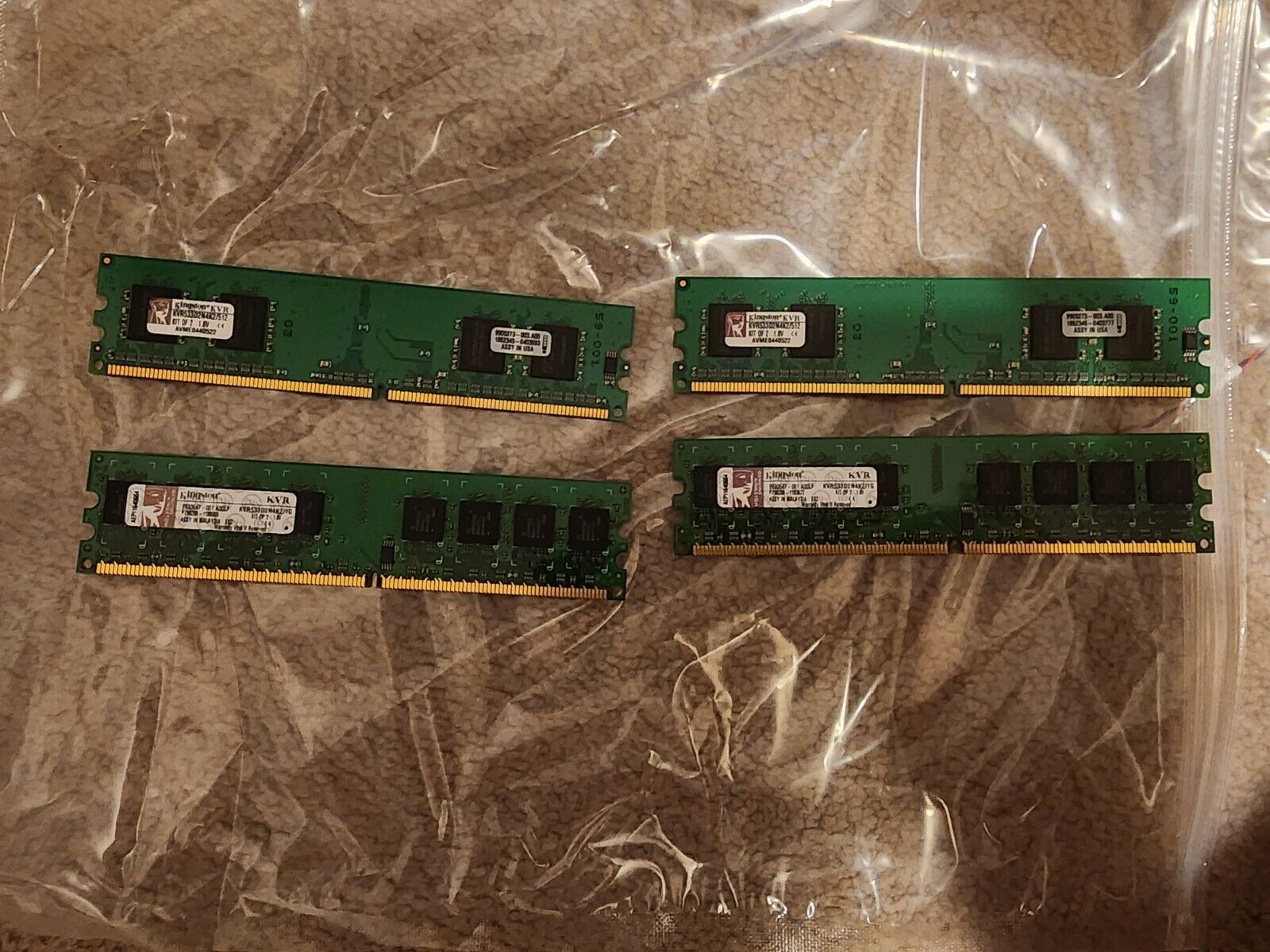 3GB RAM 2-Kit Kingston DDR2 533 KVR533D2N4K2/1G and 512MB Kit