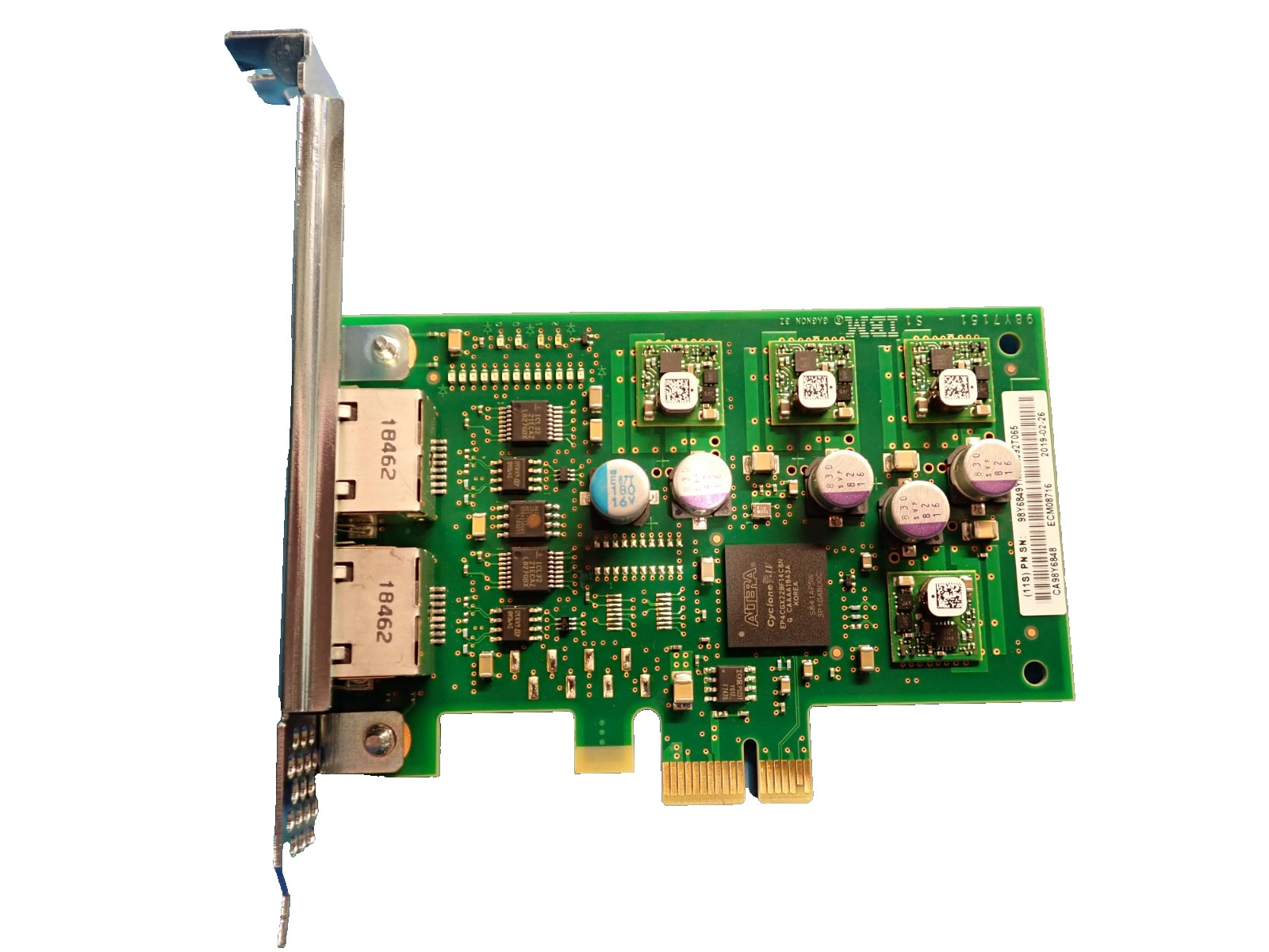 IBM 98Y6849 2-Port Serial Interface PCIe Network Card Adapter