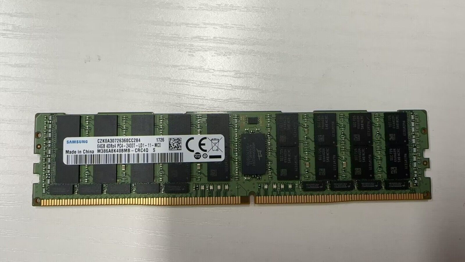 Samsung M386A8K40BMB-CRC 64GB 4DRX4 PC4-2400T RAM Module