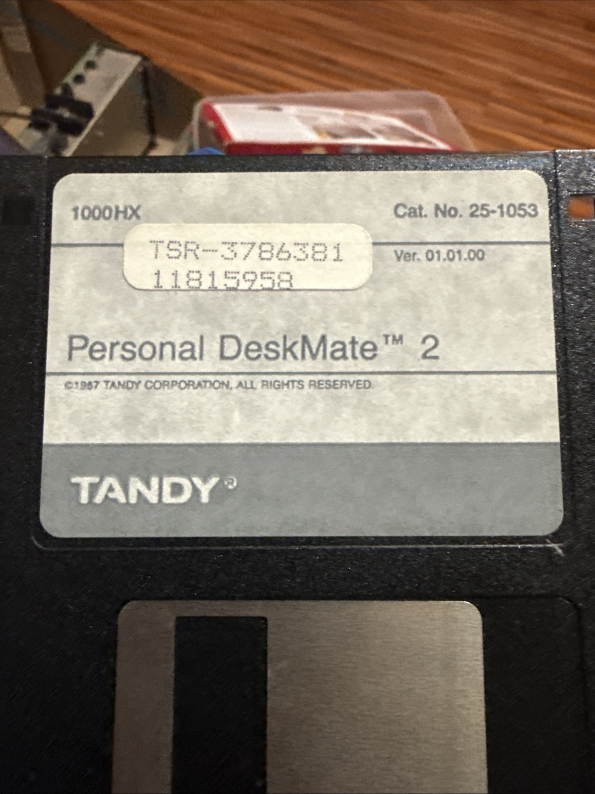 Tandy Personal Deskmate 2 Ver 01.00.00 3.5" Floppy Disk Cat No. 25-1053