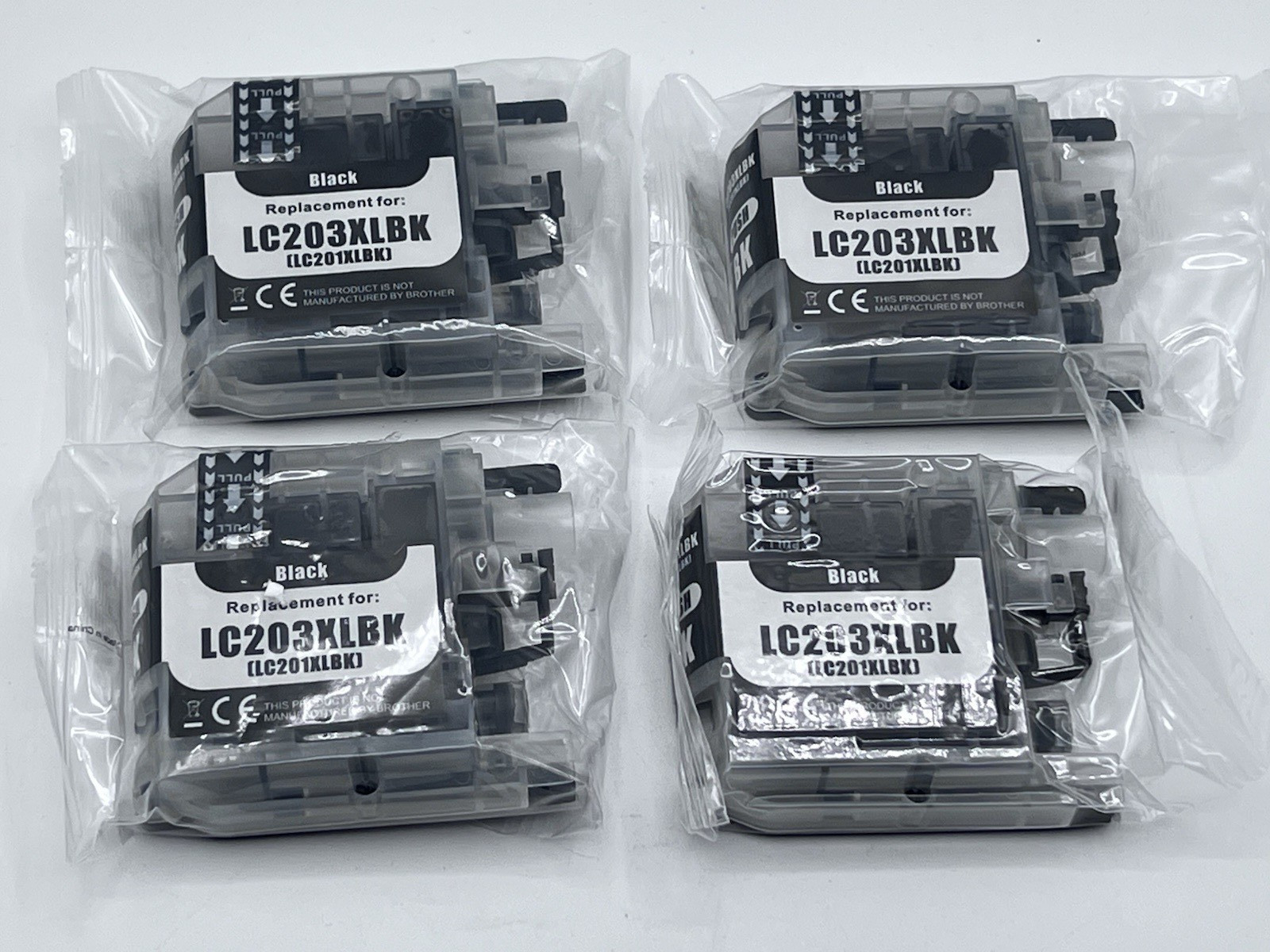Ink Cartridges FOR LC203 XLM  4 Pack New Black